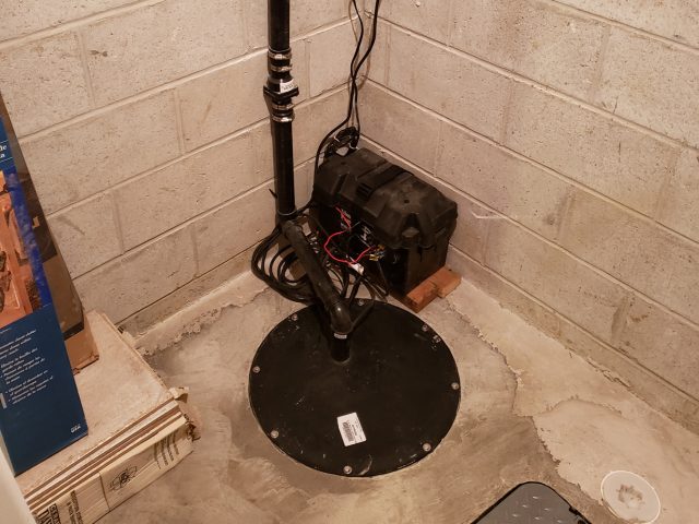 Sump pump repair