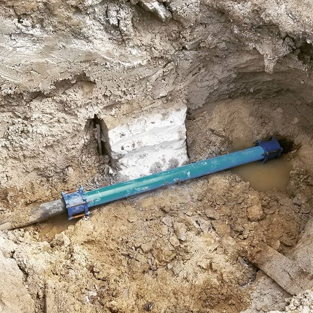 Broken Sewer Line Repair