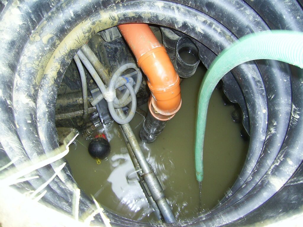 clogged sewer line