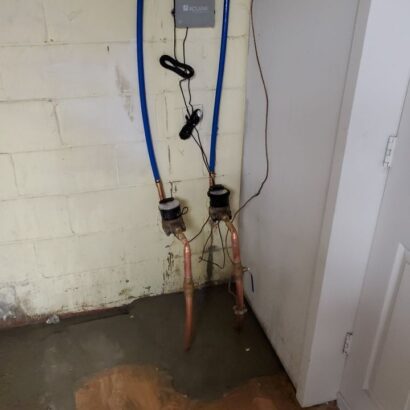 new water line to meter connection in North York