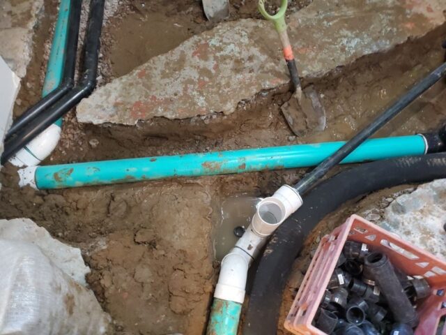 pvc sewer line replacement